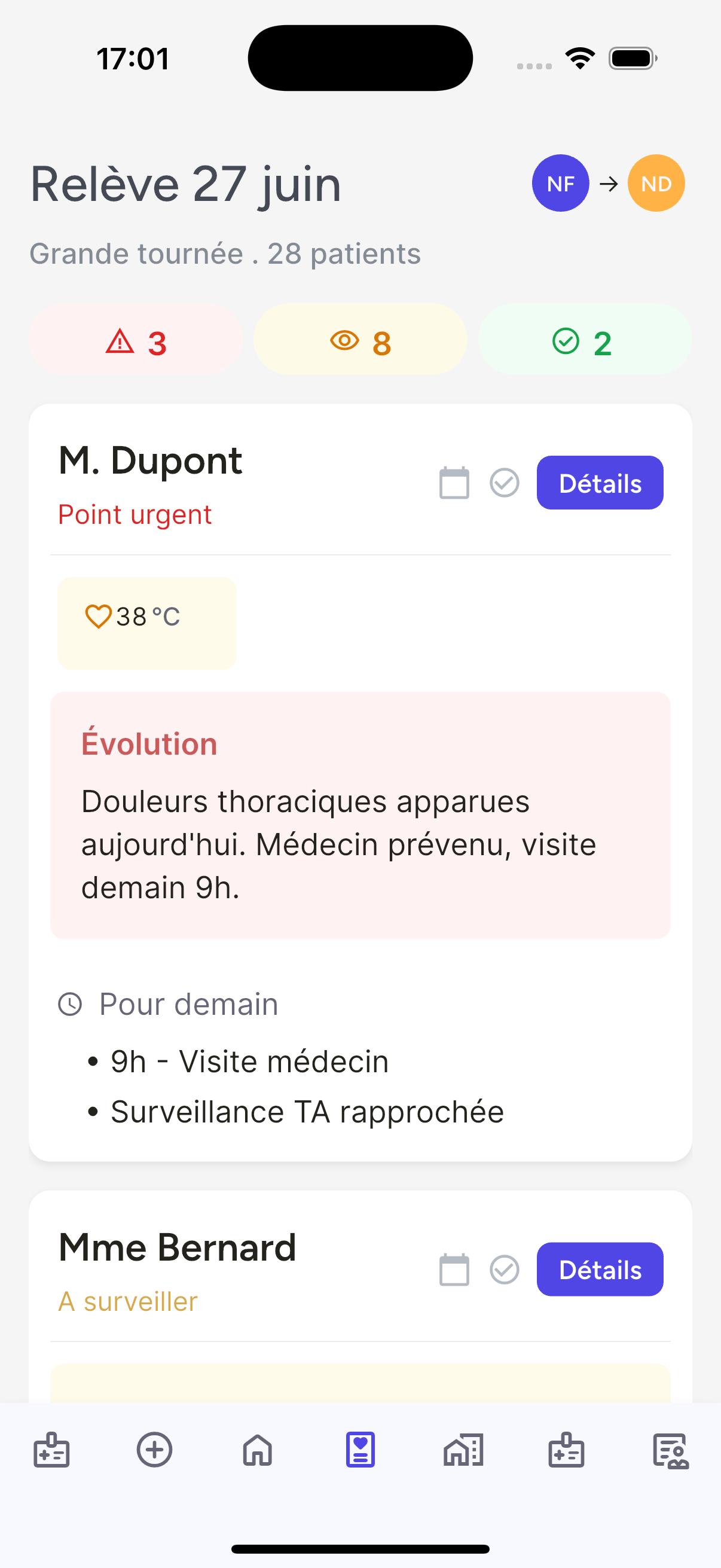Transmission structurée